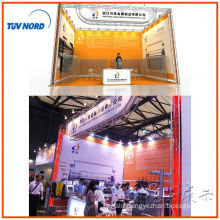 exhibition booth stand design and producer with floor system in Shanghai